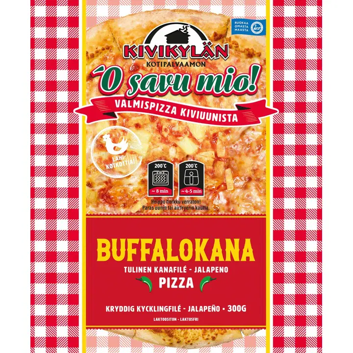 Kivikylän Buffalokana pizza 300g