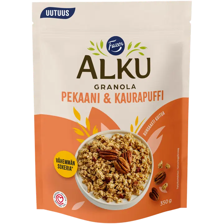 Fazer Alku Pekaani & kaurapuffi granola 350 g