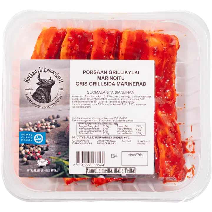 Kotkan lihamestarit porsaan grillikylki luuton marinoitu