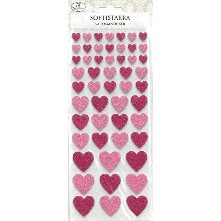 J.K. Primeco softistarra sydän glitter