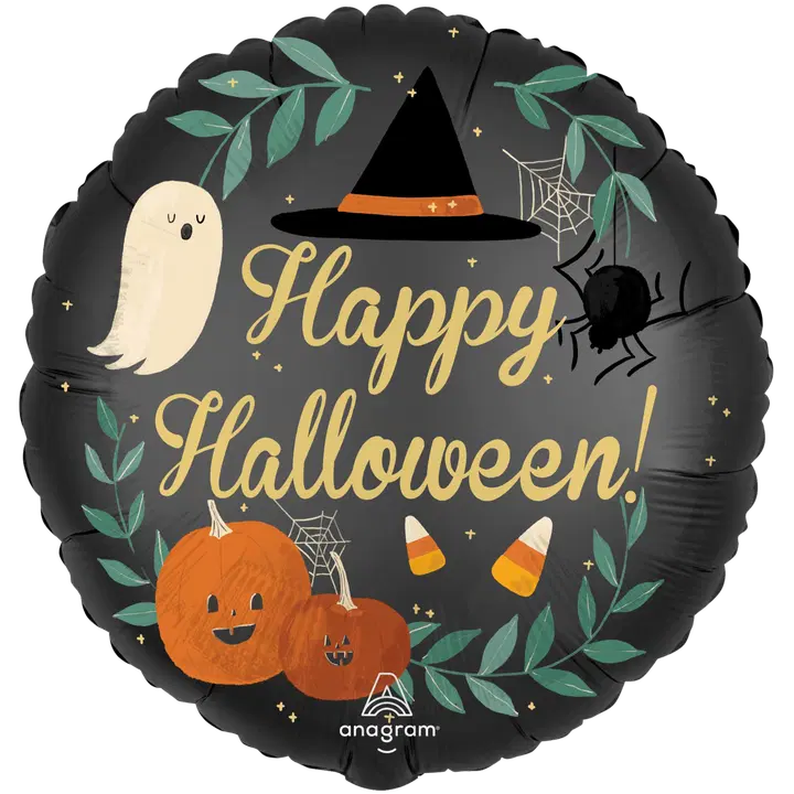 Happy Halloween satin folieballong