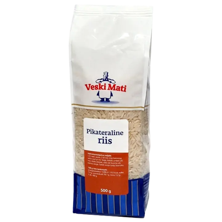 Veski Mati pikateraline riis 500 g