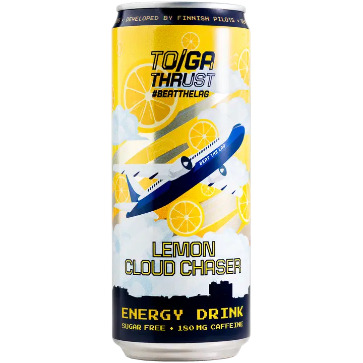Nordic Berries & More, TO/GA Thrust Energy Drink Lemon Cloud Chaser 0,33L
