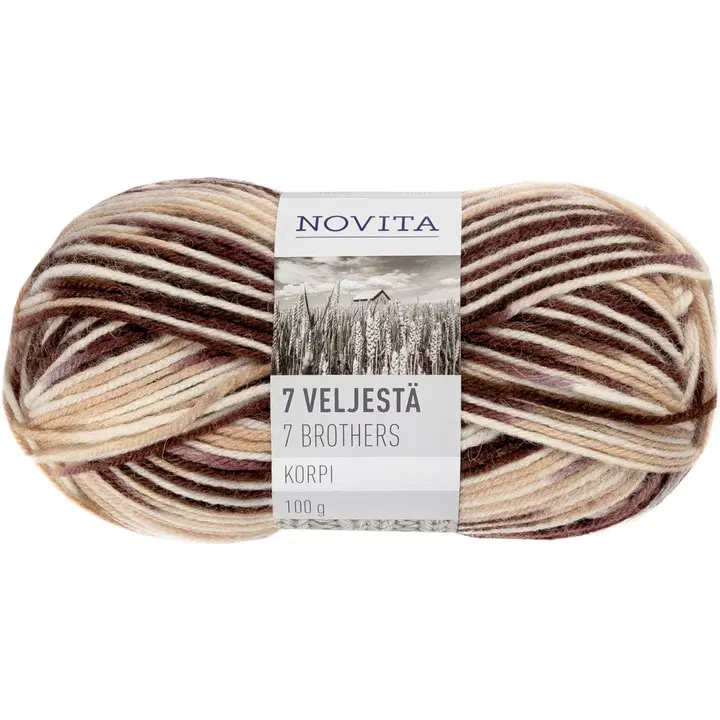 Novita 7 Veljestä Korpi lanka 100g 996