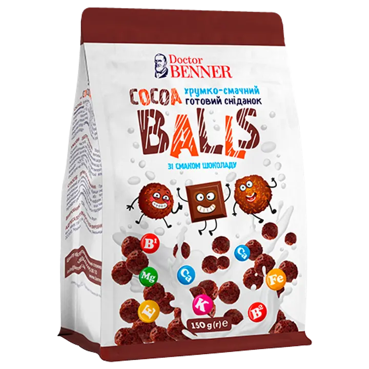 Dr. Benner kakaopallid vanilje ja šokolaadimaitsega 150g