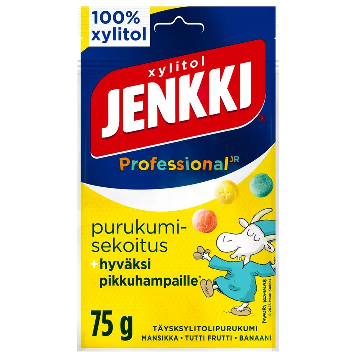 Jenkki Professional Purukumisekoitus täysksylitolipurukumi 75g