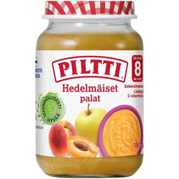 PILTTI 190g Hedelmäiset palat hedelmäsose 8kk
