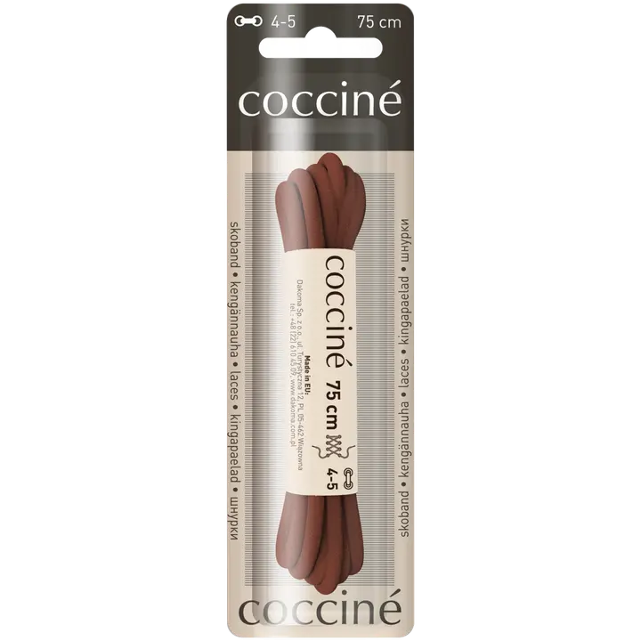 Coccine kengännauha 75 cm, ruskea