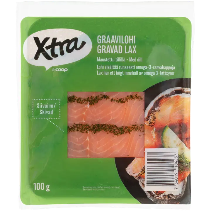 Xtra Viilutatud Graavilõhe 100 G