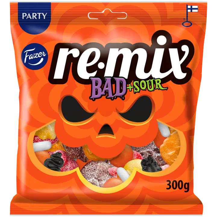 Fazer Remix Bad +sour karkkipussi 300g