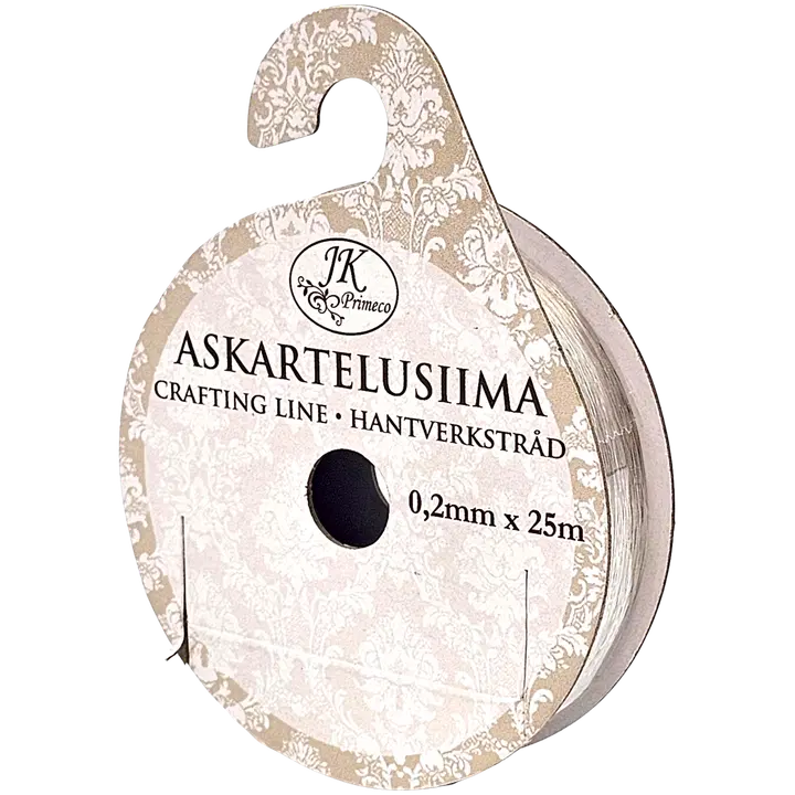 J.K. Primeco askartelusiima 0,2mm x 25m kirkas