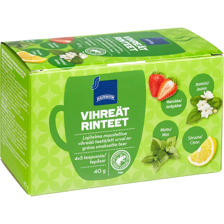Rainbow Vihreät rinteet teelajitelma 40g/20ps