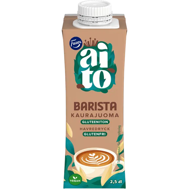 Fazer Aito UHT Gluteeniton Kaurajuoma Barista 250ml