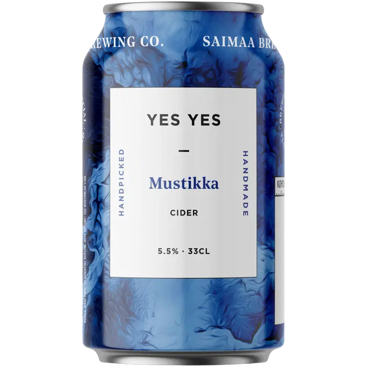 Yes Yes Mustikka Cider 5,5% siideri 0,33l tölkki