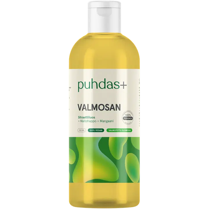 Puhdas+ Valmosan maitohappo ja mangaanisitraattiliuos 250 ml