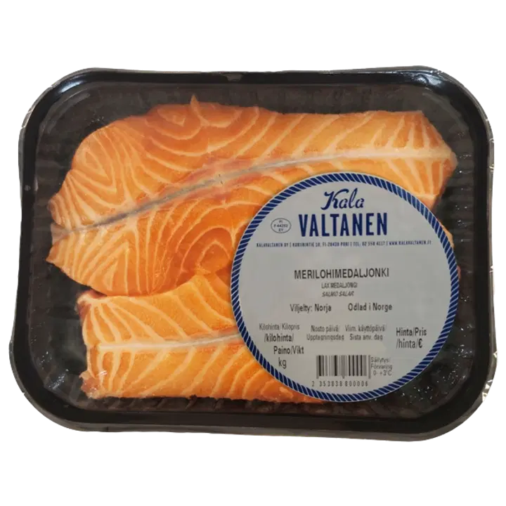 KalaValtanen ruodittu lohimedaljonki