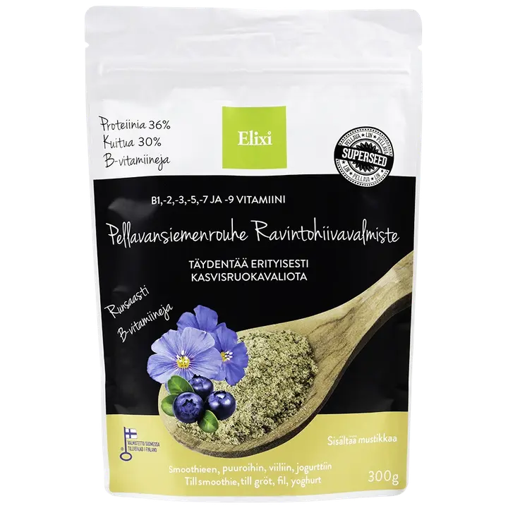 Elixi Pellavansiemenrouhe ravintohiiva 300 g
