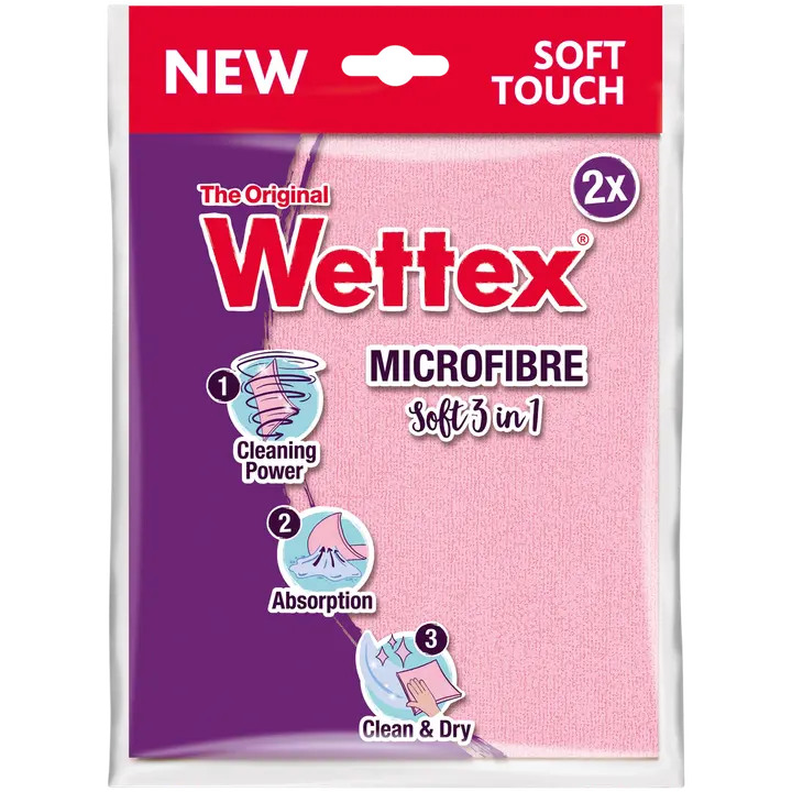 Wettex Microfibre Soft 3in1 mikrokuituliina 2 kpl