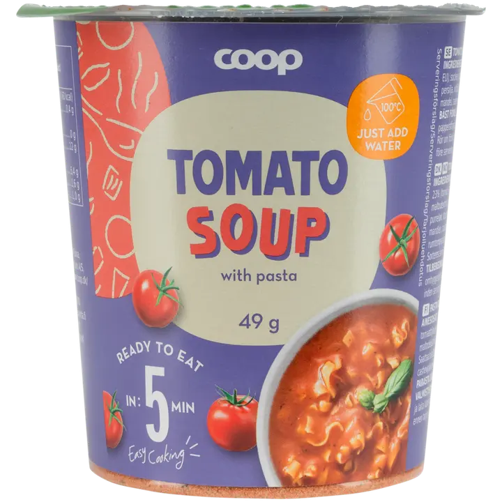 Coop pasta-tomaattikeittokuppi 49 g