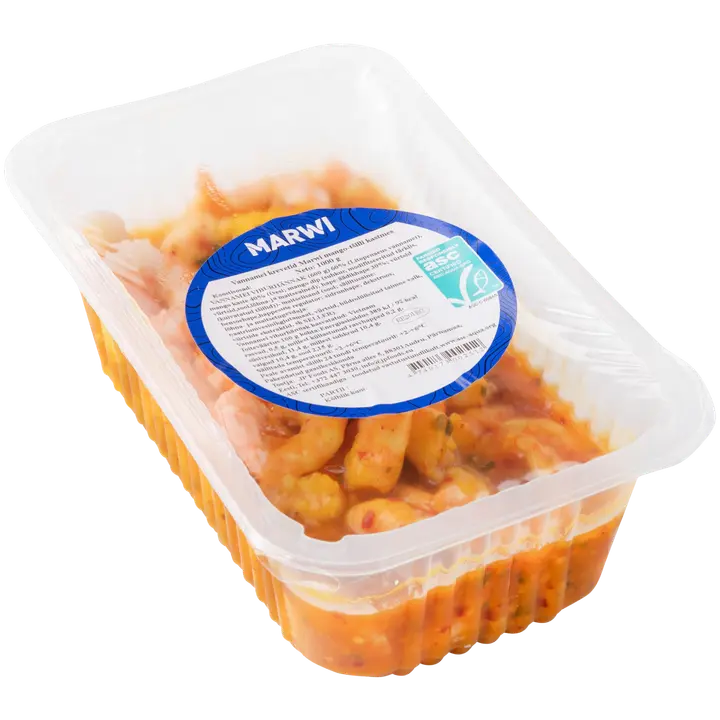Marwi Vannamei Krevetid Mango-Tšilli Kastmes 1Kg