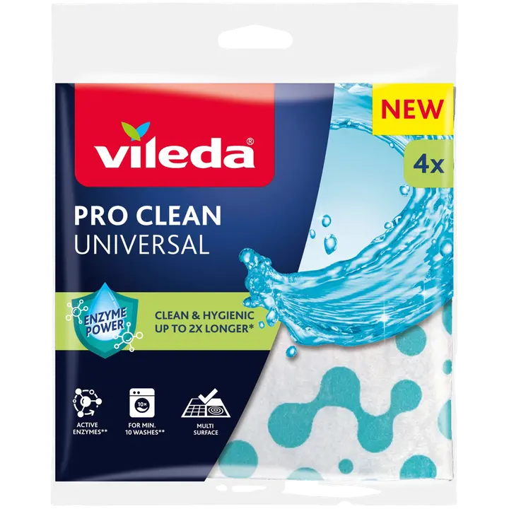 Vileda Pro Clean Universal siivousliina 4 kpl
