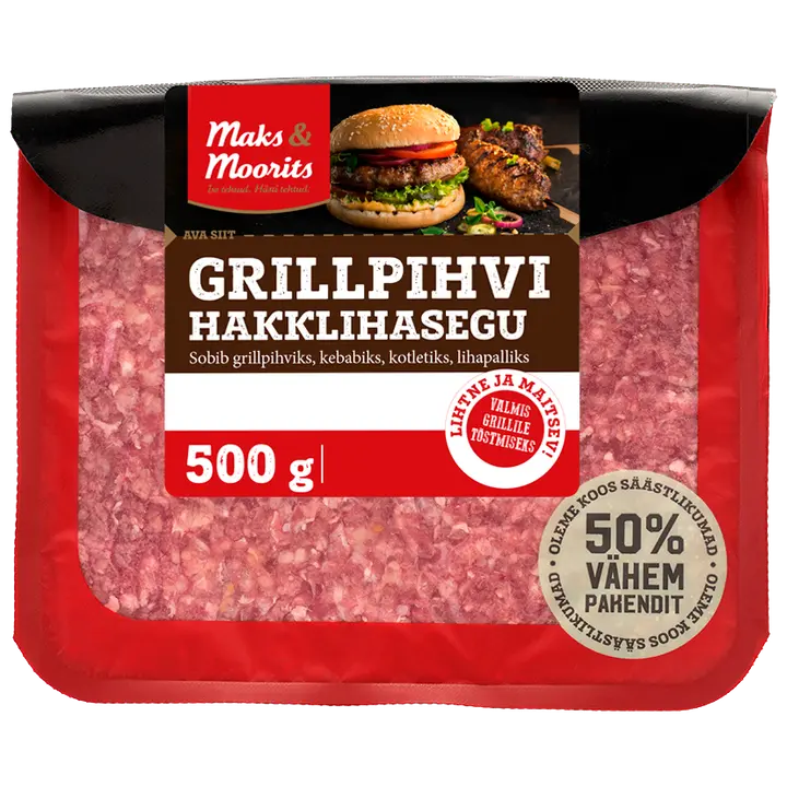Grillpihvi hakklihasegu 500G
