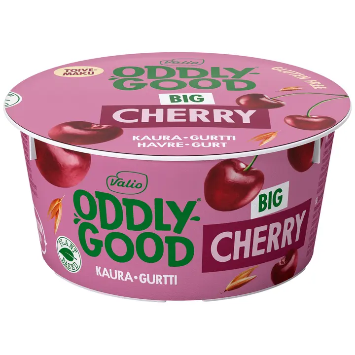 Valio Oddlygood® kaurapohjainen gurtti 150 g Kirsikka