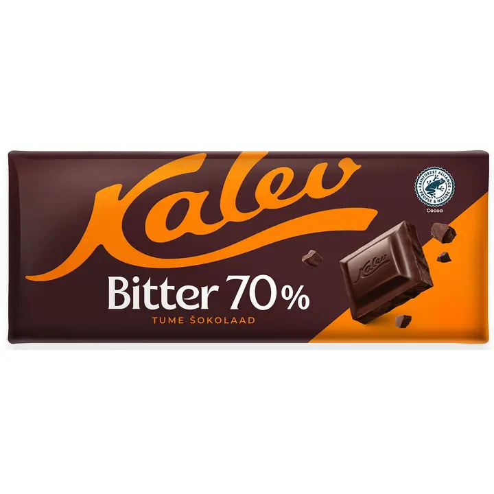 Kalev Bitter 70% eriti tume šokolaad 200 g