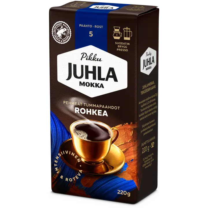 Paulig Juhla Mokka Rohkea kahvi suodatinjauhatus 220g