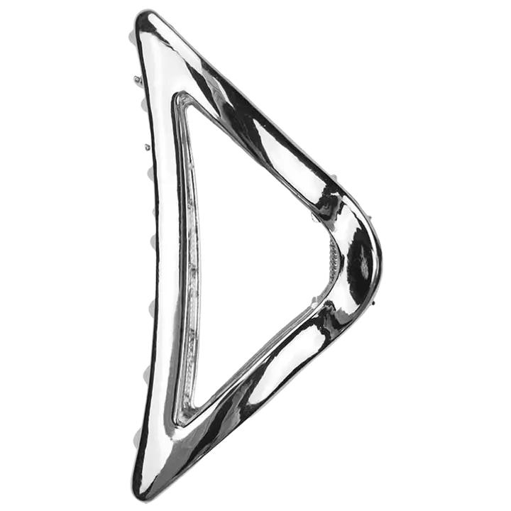 Accessories with Style Haisolki kolmio metalli hopeanvärinen  10cm