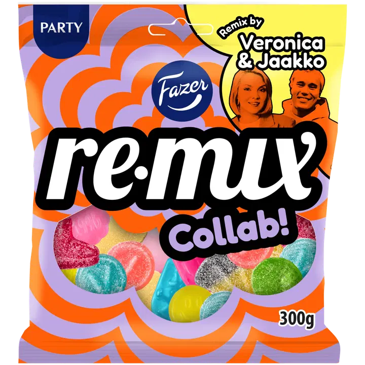 Fazer Remix Collab karkkipussi 300g