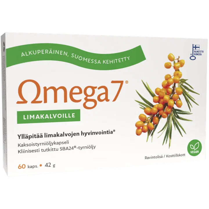 Omega7 SBA24® Kaksoistyrniöljy Limakalvoille 60 kaps