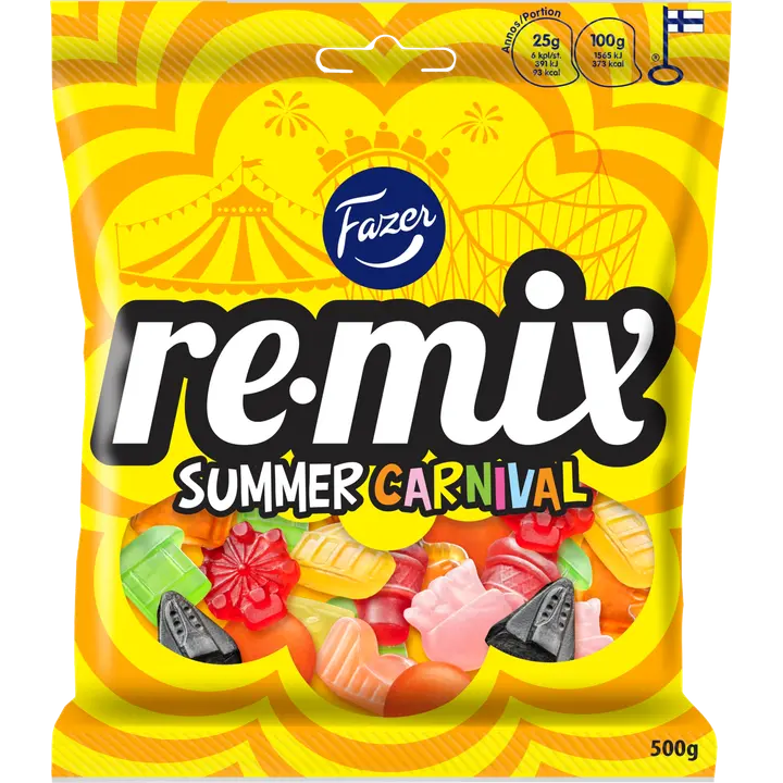 Fazer Remix Summer karkkipussi 500g