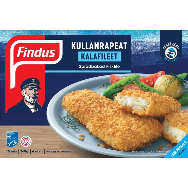 Findus Kullanrapeat kalafileet MSC 360g, pakaste