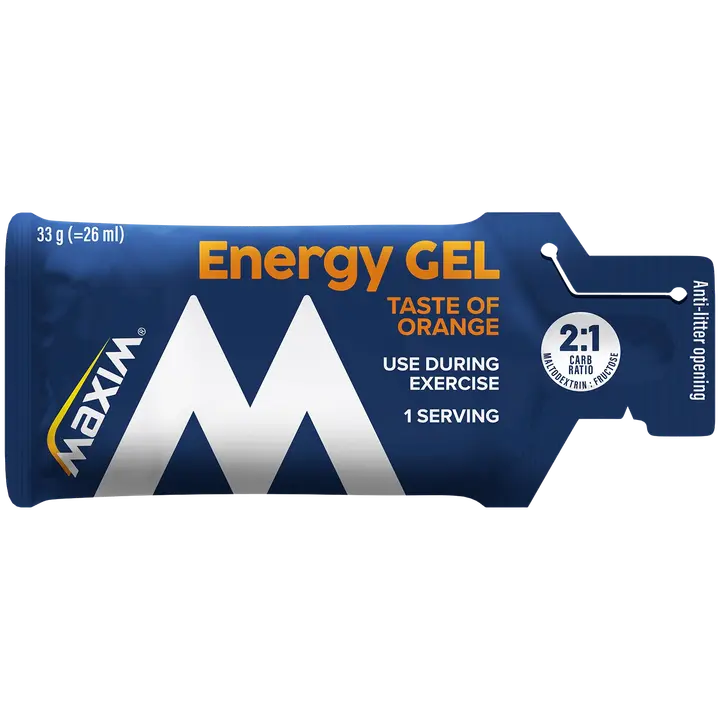 Maxim Energy Gel Orange taste appelsiininmakuinen energiageeli 33g