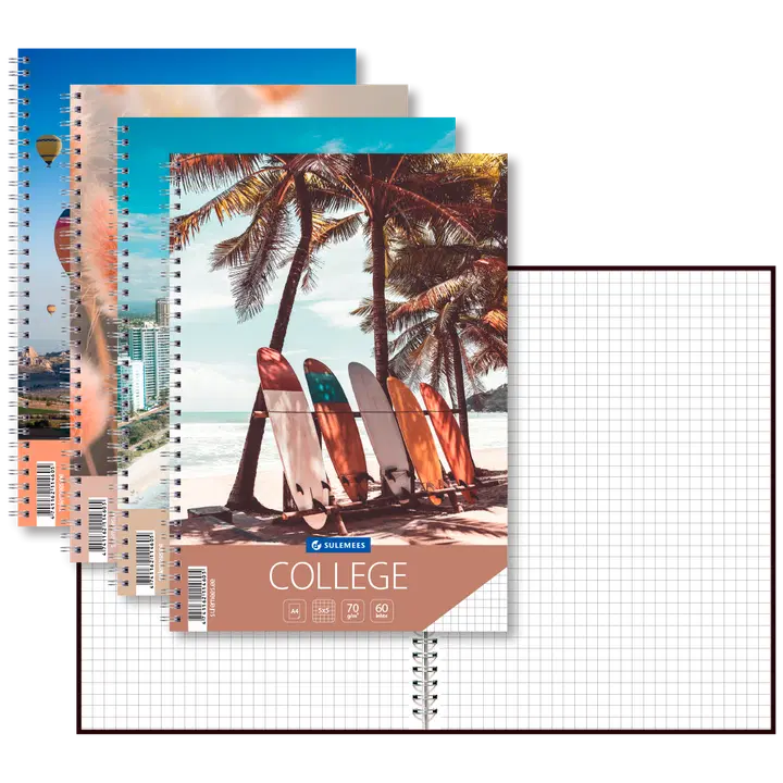 College a4, 60 lehte, 5x5 ruut
