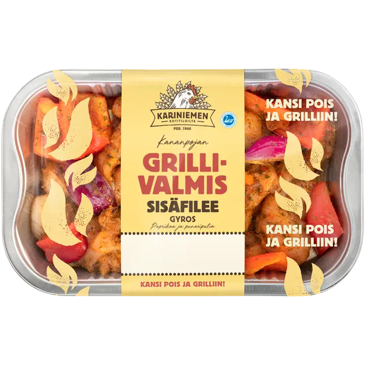 Kariniemen Kananpojan Grillivalmis sisäfilee Gyros 500 g
