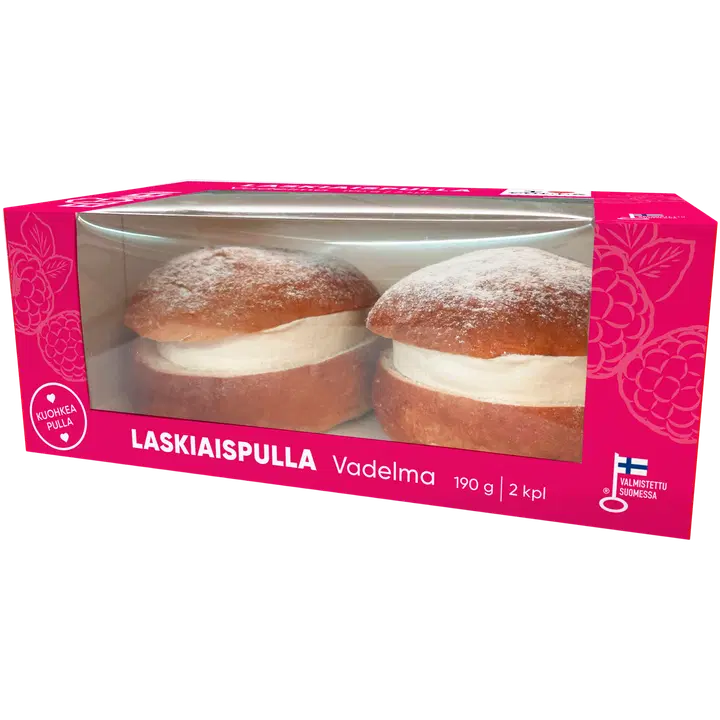 Elonen Laskiaispulla Vadelma 190g 2kpl
