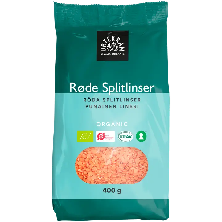 URTEKRAM luomu Punainen linssi 400g