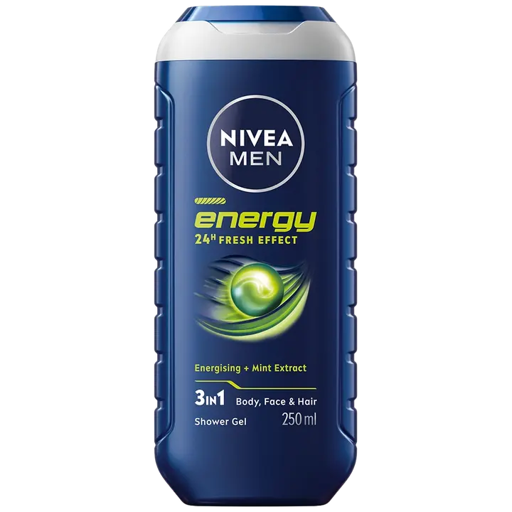 NIVEA MEN 250ml Energy Shower Gel -suihkugeeli