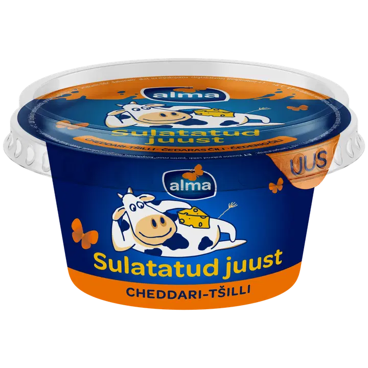 Alma sulatatud juust Cheddari-tšilli, 200 g