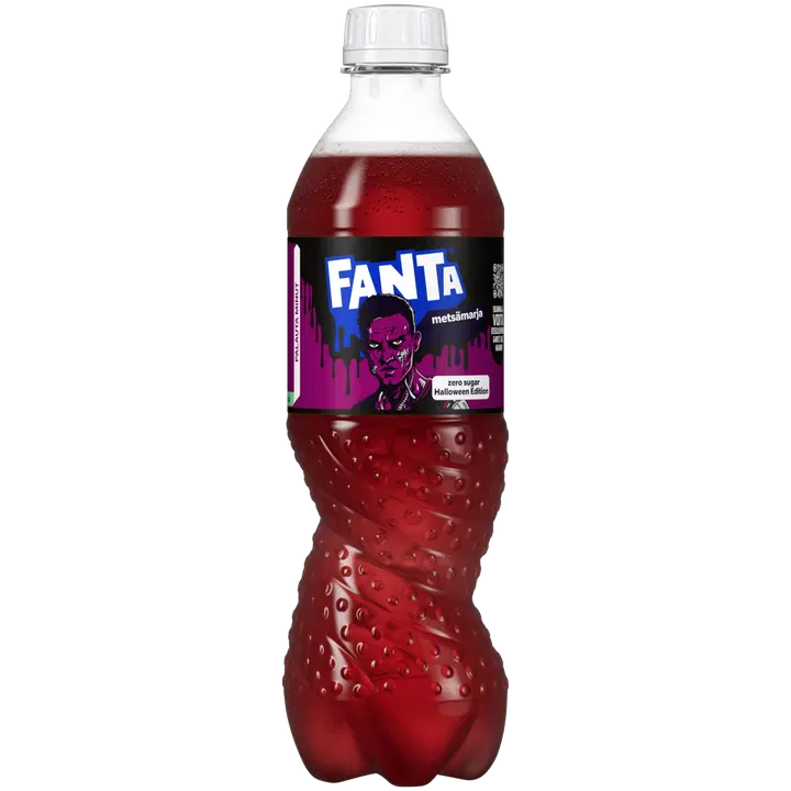 Fanta Halloween Zero virvoitusjuoma muovipullo 0,5 L