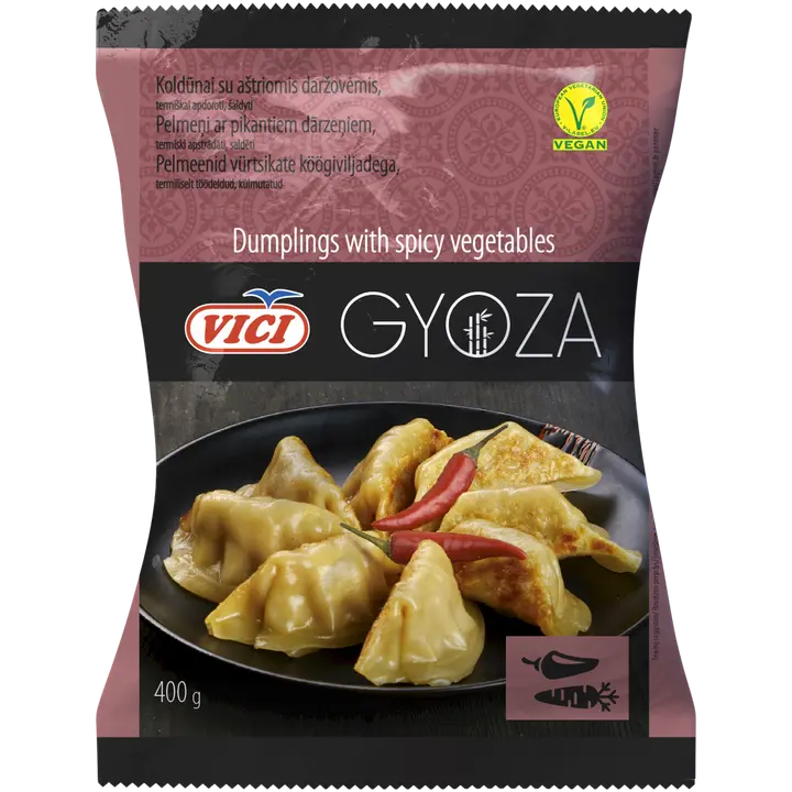Gyoza pelmeenid vürtsikate köögiviljadega 400 g