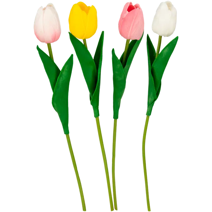 Teko-oksa tulppaani vaalea 34 cm