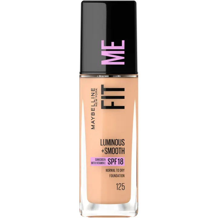 Maybelline New York Fit Me Luminous & Smooth 125 Nude Beige -meikkivoide 30ml