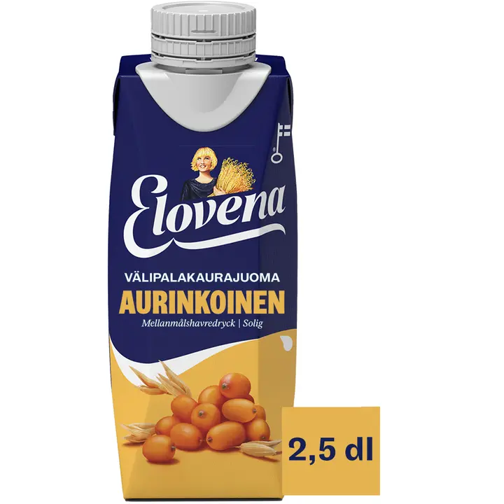 Elovena 2,5dl aurinkoinen välipalakaurajuoma