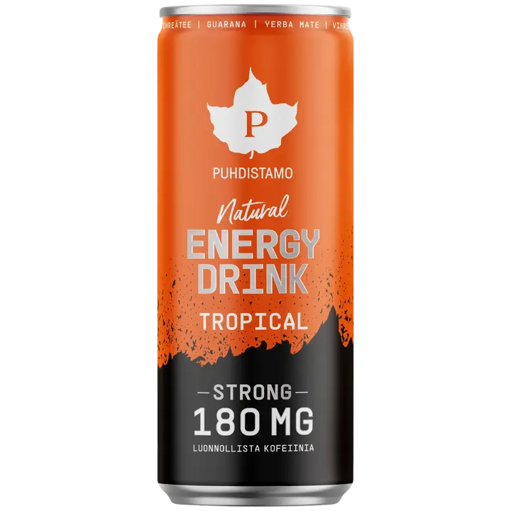 Puhdistamo Natural Energy Drink Strong Tropical 330 ml