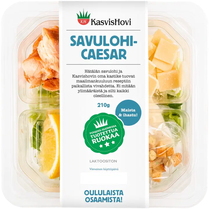 Kasvishovi Savulohi-caesarsalaatti 210g