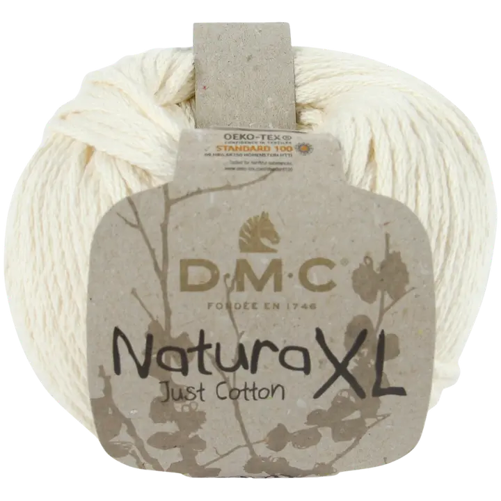 DMC Natura XL puuvillalanka 100g valkoinen