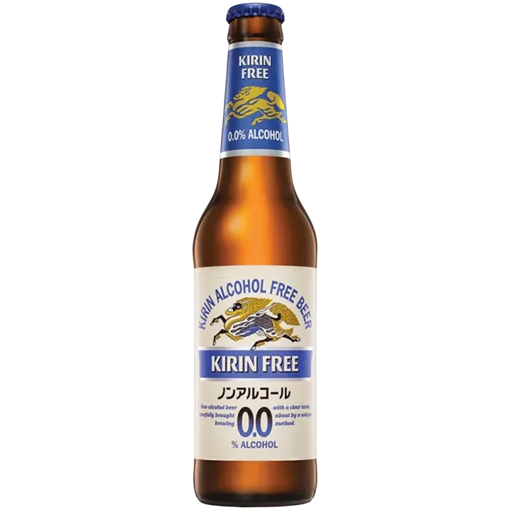 Kirin Ichiban Alcohol Free beer 0,0% 0,33l japanilainen olut pullo